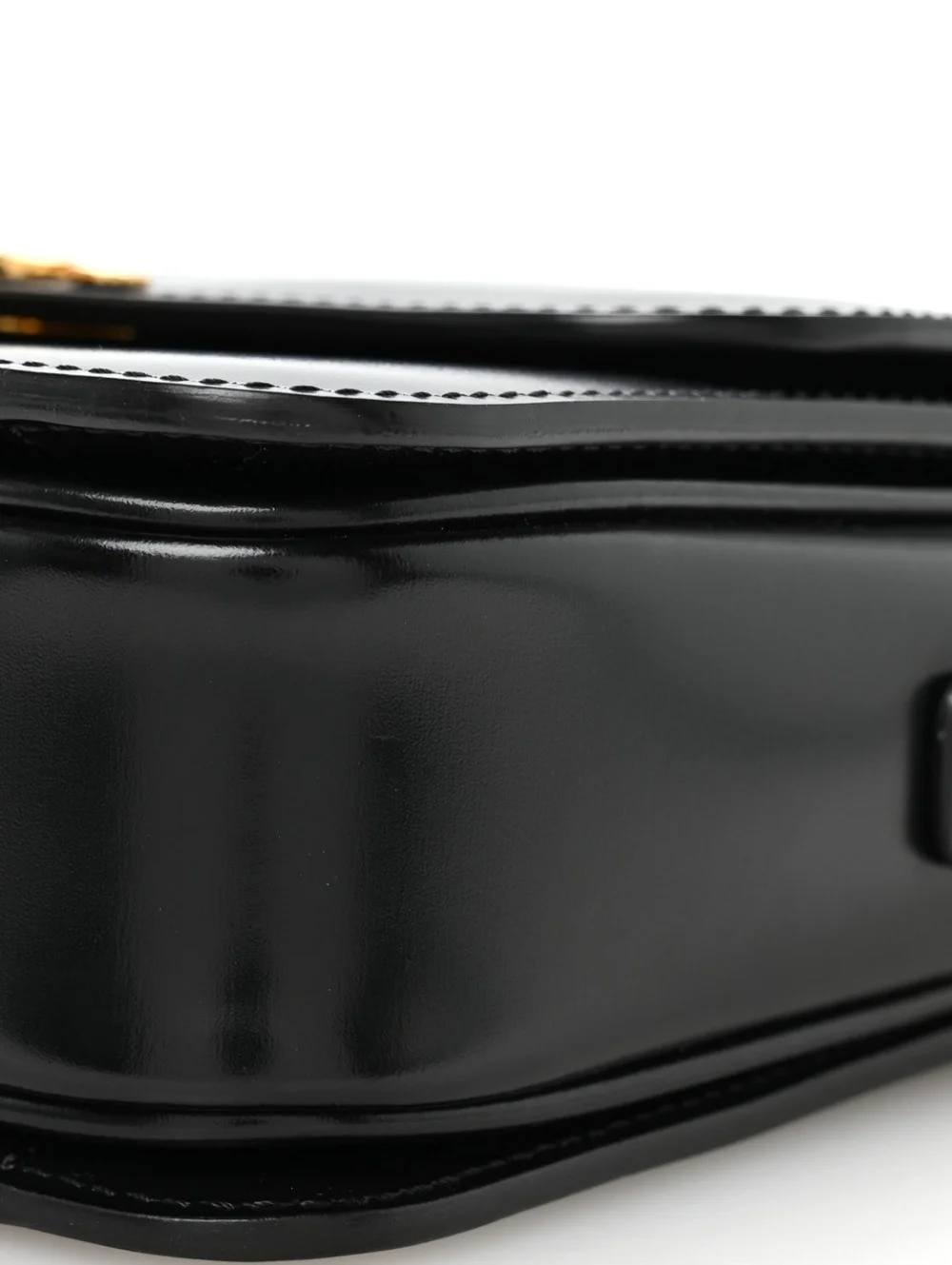 New! MSRP $4250 Authentic CELINE TRIOMPHE BAG IN BLACK Shiny Calfskin BLACK - Picture 12 of 16